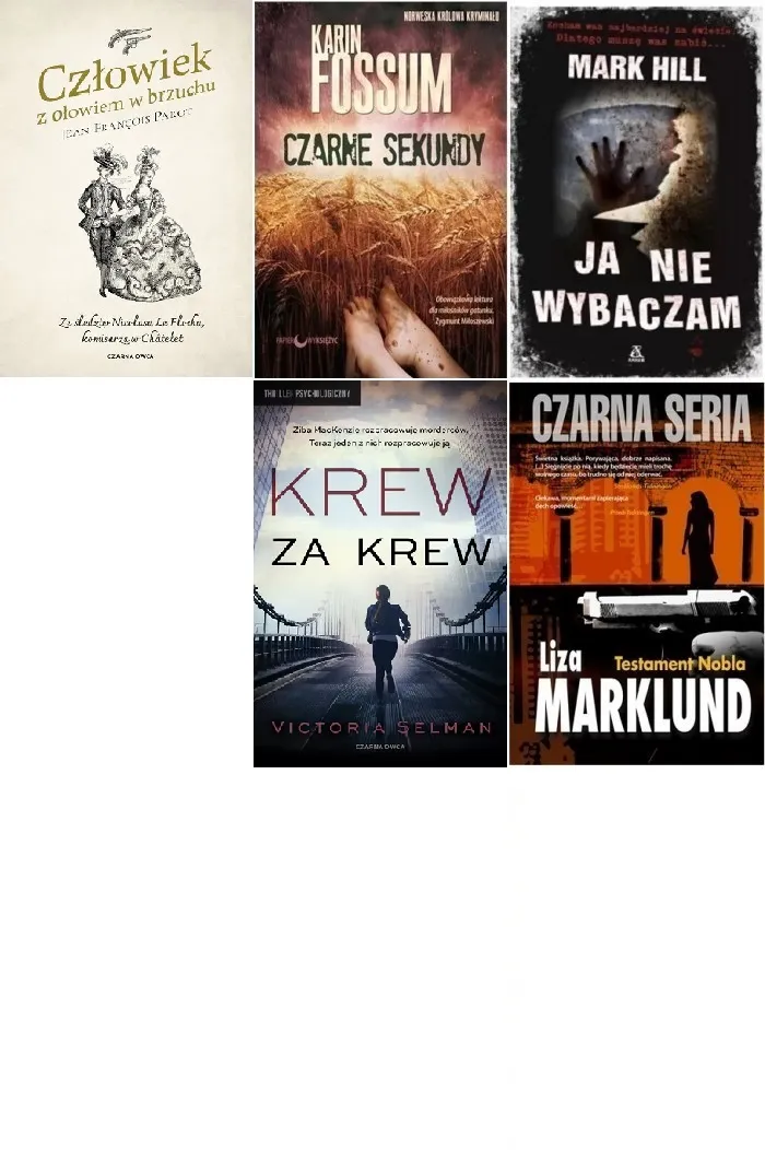 PAKIET 5 książek (ZESTAW-014) kryminał, thriller
