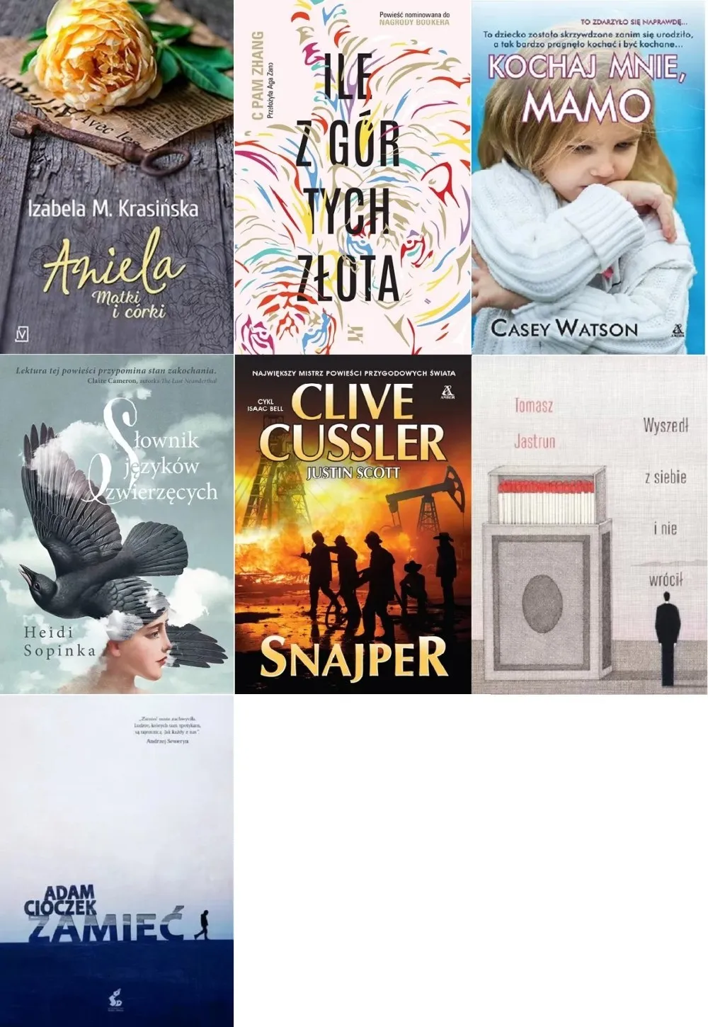 PAKIET 7 książek (ZESTAW-018) powieść