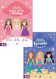 PAKIET Ubieranki z naklejkami. Syrenki, Panny młode i druchny