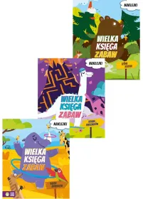 PAKIET Wielka księga zabaw. Leśna kraina, Kraina dinozaurów, Dzikie zwierzęta